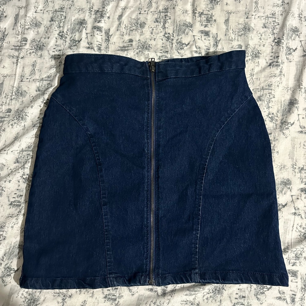 Derek Heart Navy Pencil Skirt